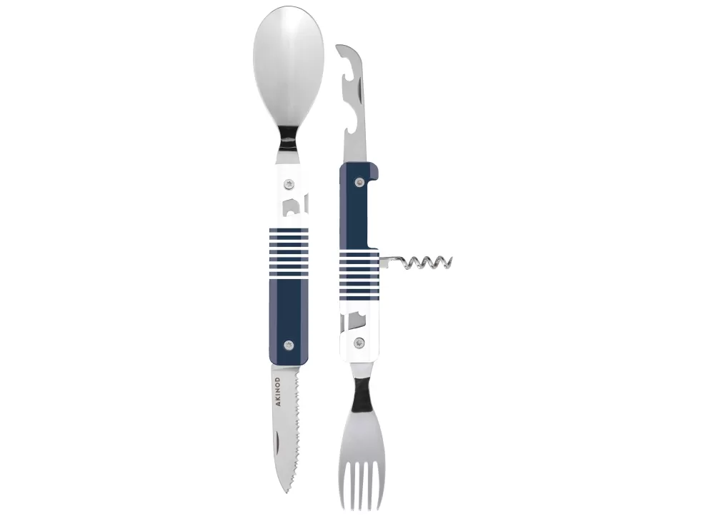 Multifunction Magnetic Cutlery (Mirror Finish) - Blue Mariniere^Akinod Fashion