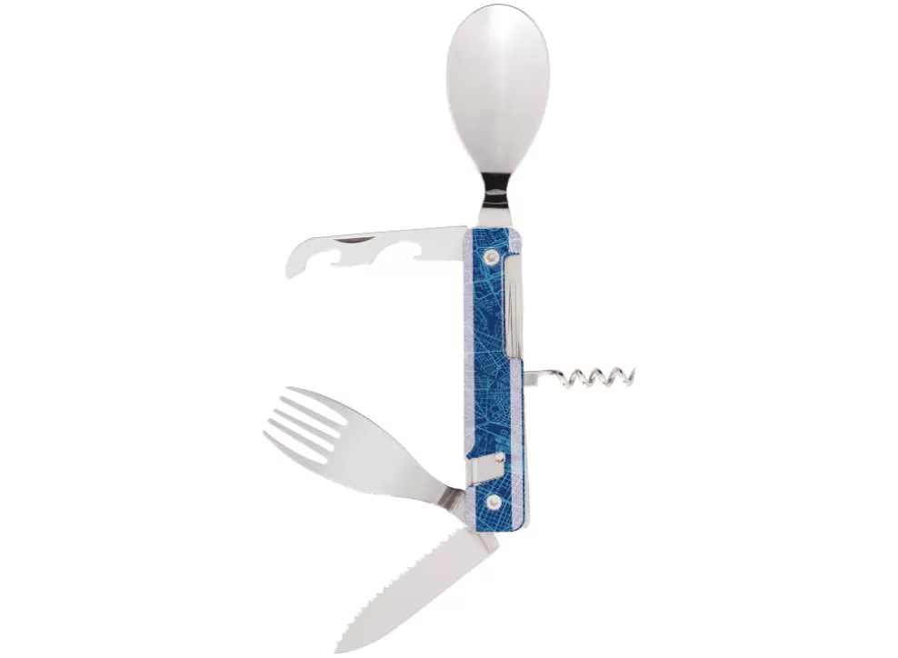 Multifunction Magnetic Cutlery (Mirror Finish) - Downtown Blue^Akinod Online