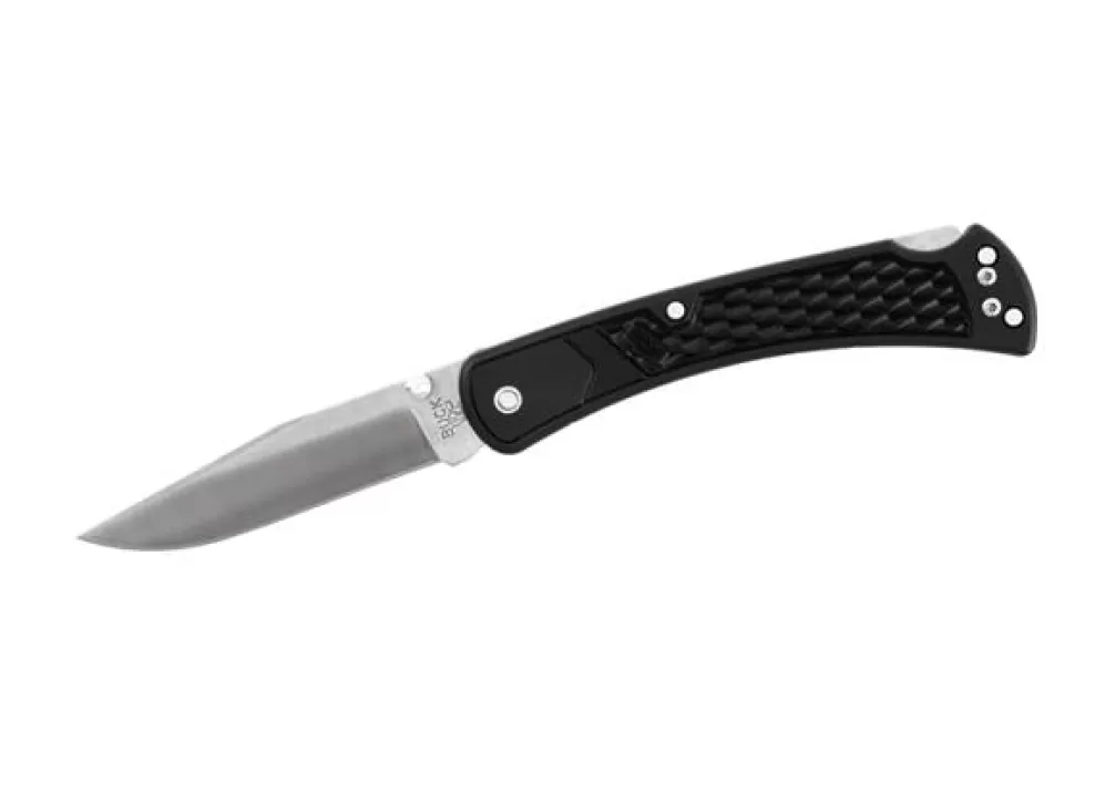 Folding Hunter Slim Knife (Select) - Black^Buck Hot