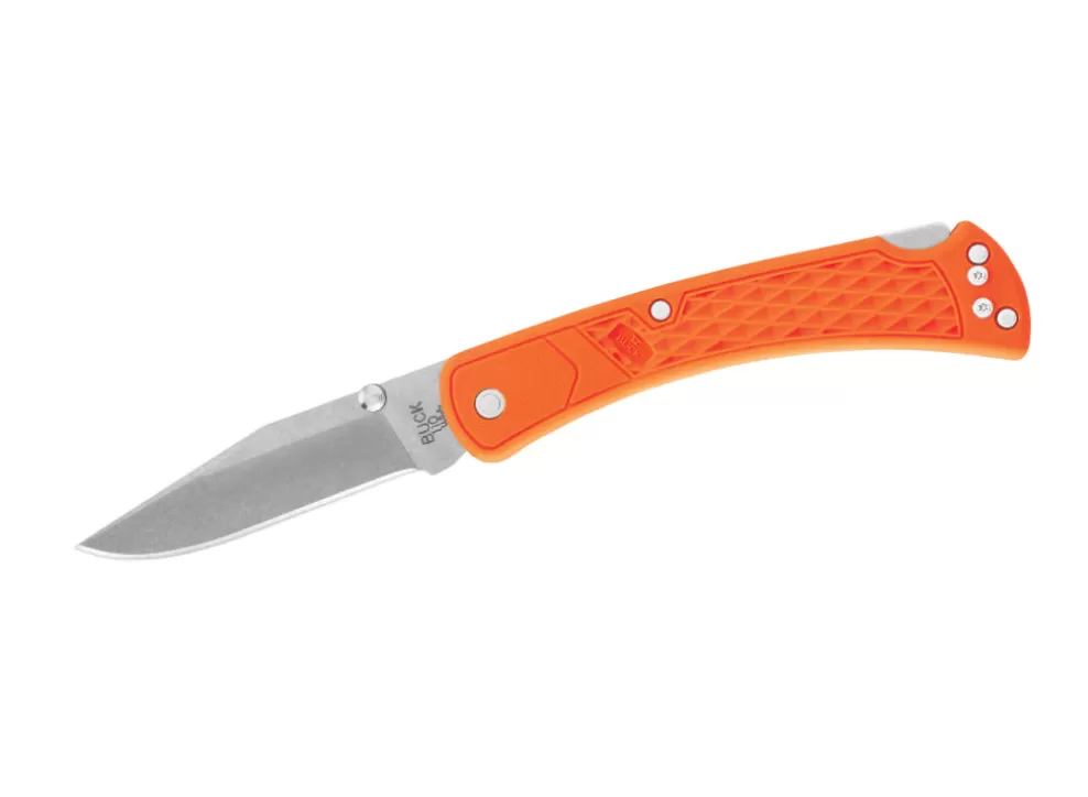 Folding Hunter Slim Knife (Select) - Orange^Buck Online