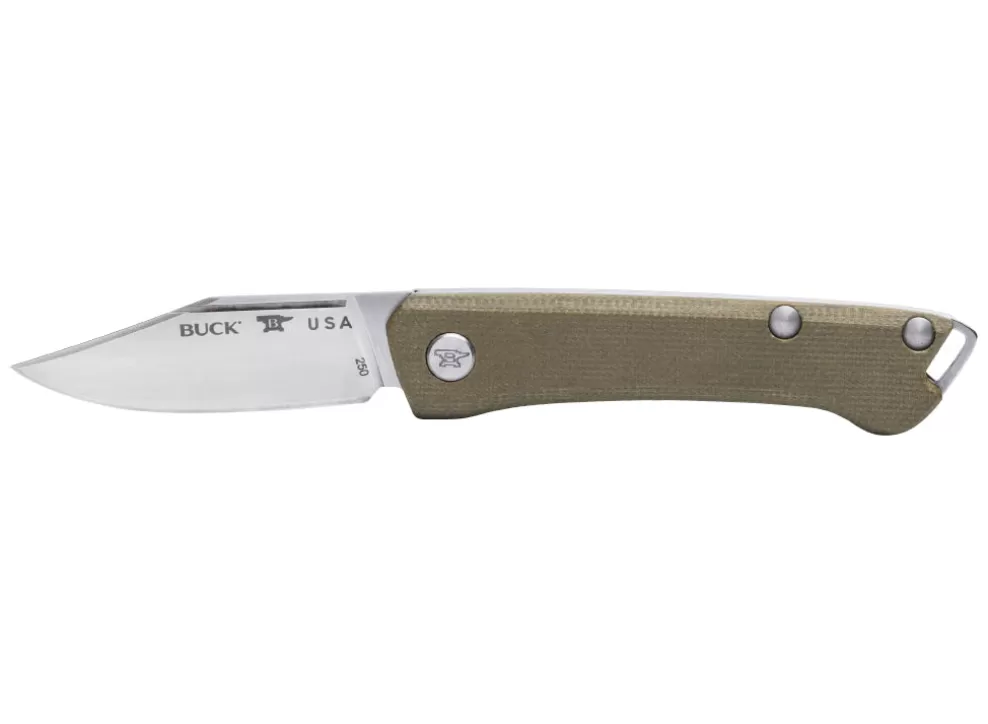 Saunter Clip Knife - Green Micarta^Buck Cheap