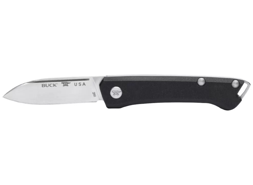 Saunter Drop Point Knife - Black Micarta^Buck Cheap