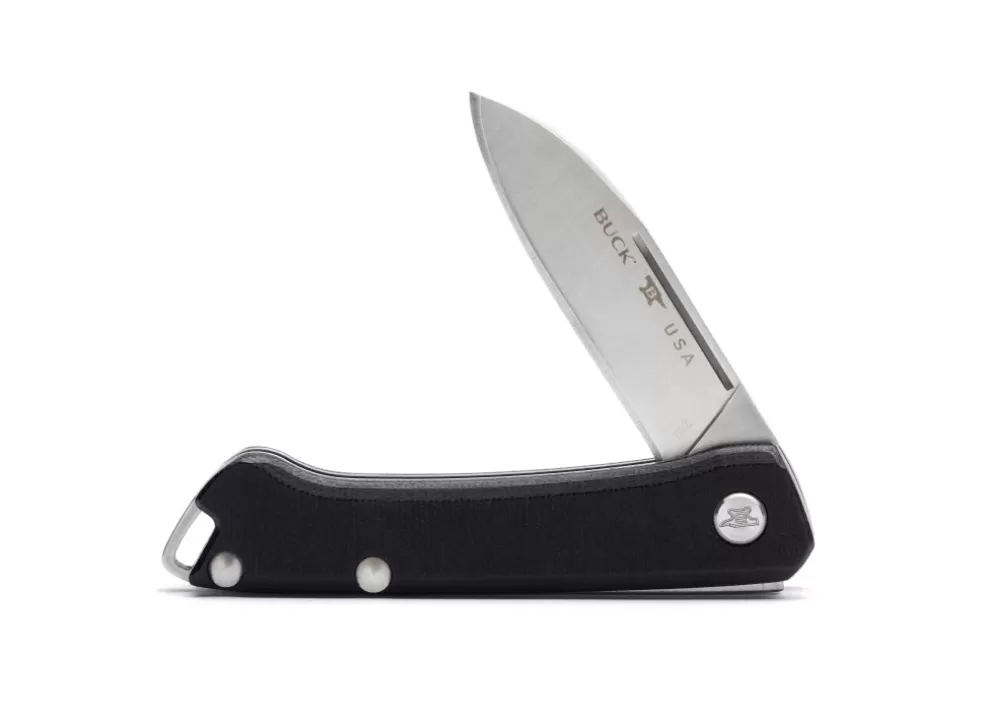 Saunter Drop Point Knife - Black Micarta^Buck Cheap