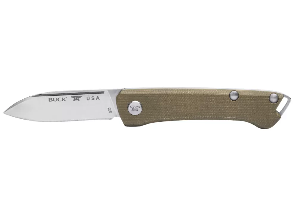 Saunter Drop Point Knife - Green Micarta^Buck Sale