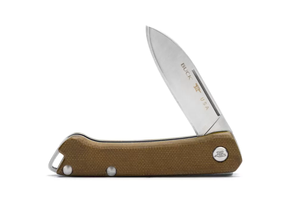 Saunter Drop Point Knife - Green Micarta^Buck Sale