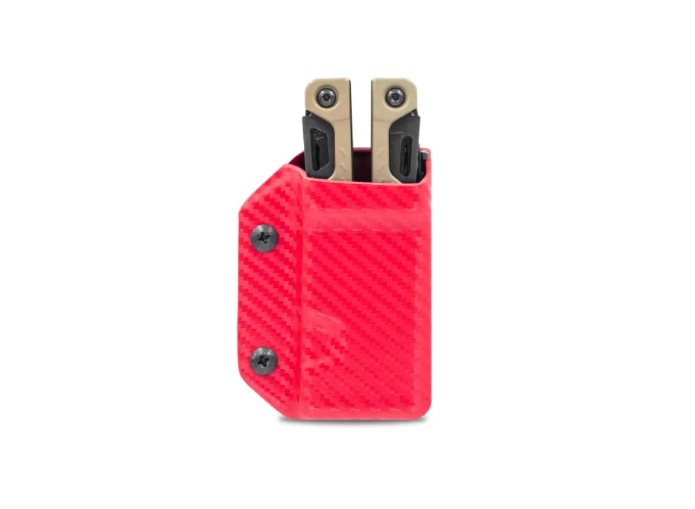 Kydex Sheath: Leatherman Oht - Red Carbon Fibre^Clip & Carry Outlet