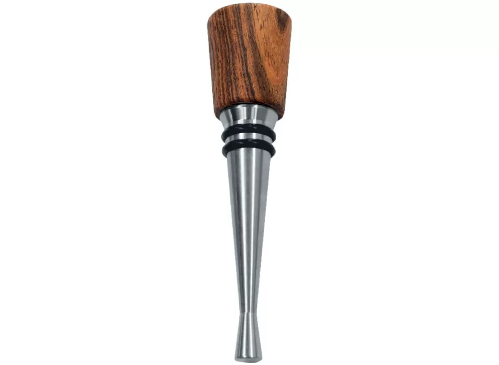 Bottle Stopper - Bocote Wood Top^Farfalli Fashion