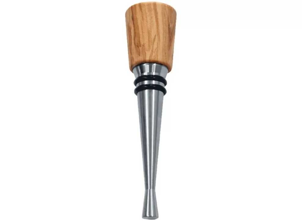 Bottle Stopper - Olive Wood Top^Farfalli Outlet