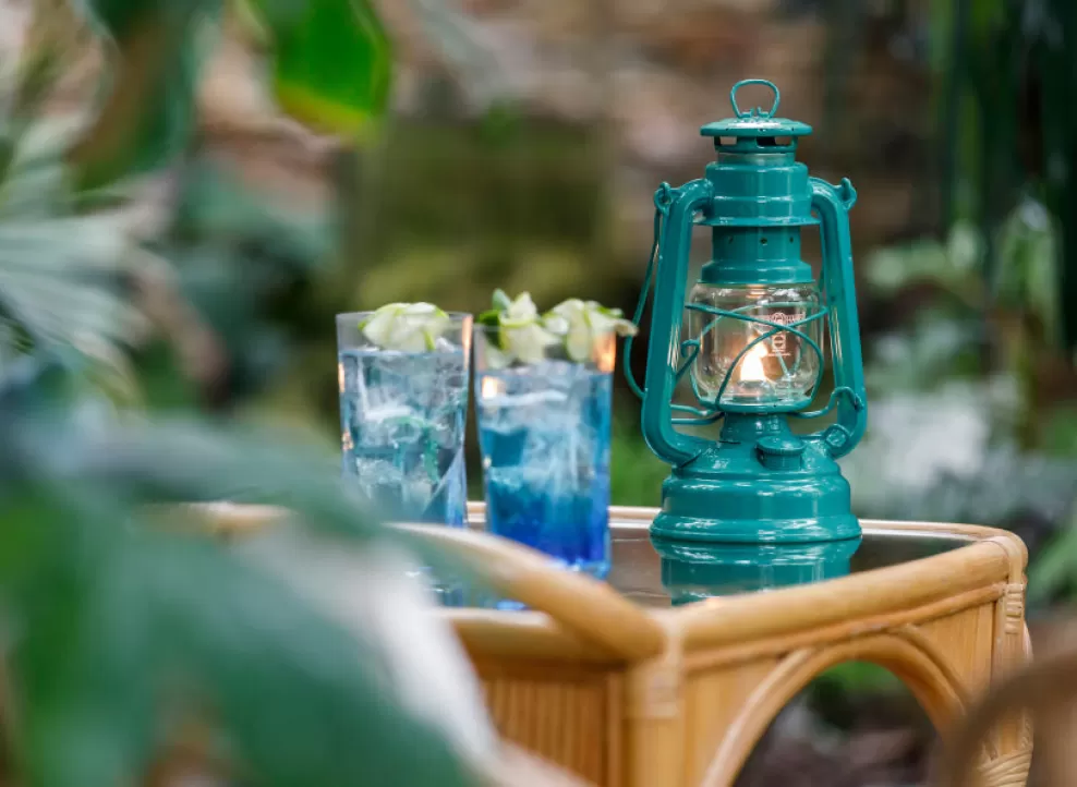 Baby Special 276 Hurricane Lantern - Teal Blue^Feuerhand Clearance