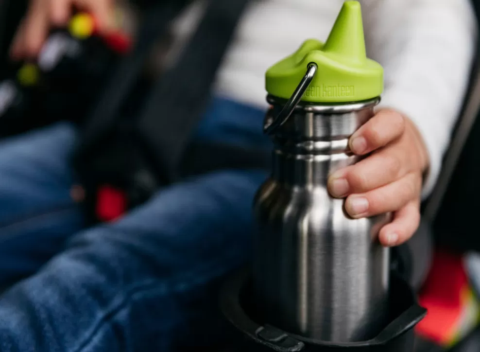 Kid Narrow Classic W/ Sippy Cap 355Ml - Brushed Stainless^Klean Kanteen Cheap