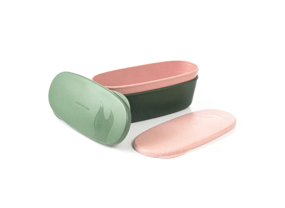 Snapbox Oval 2-Pack - Sandy Green/Dusty Pink^Light My Fire Shop