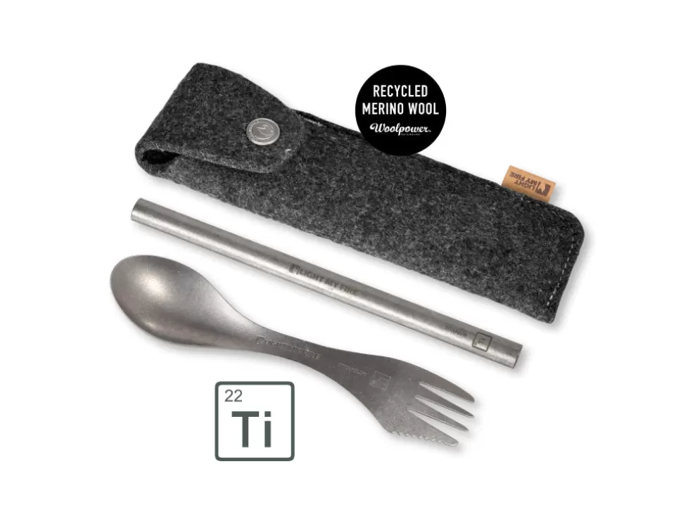 Spork´N Straw Kit Titanium^Light My Fire Cheap