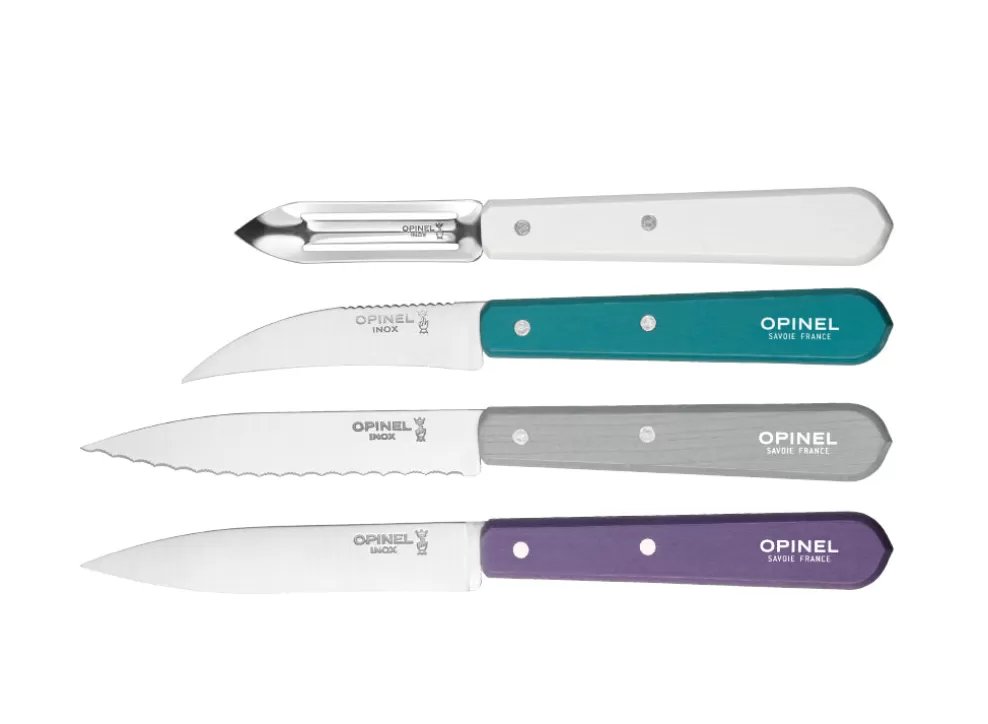 Art Deco 4Pc Kitchen Knife Set^Opinel Shop