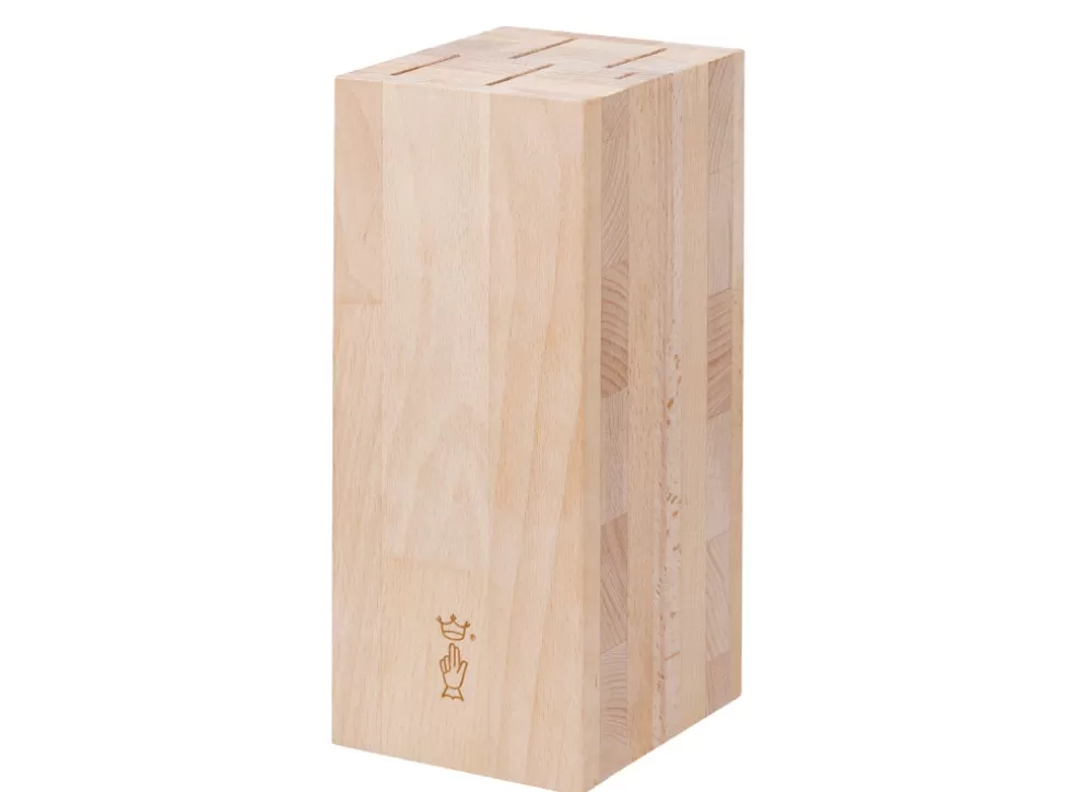 Beechwood Kitchen Knife Block - Holds 5 Knives^Opinel Clearance