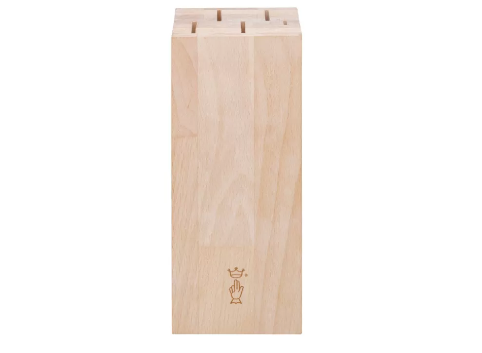 Beechwood Kitchen Knife Block - Holds 5 Knives^Opinel Clearance