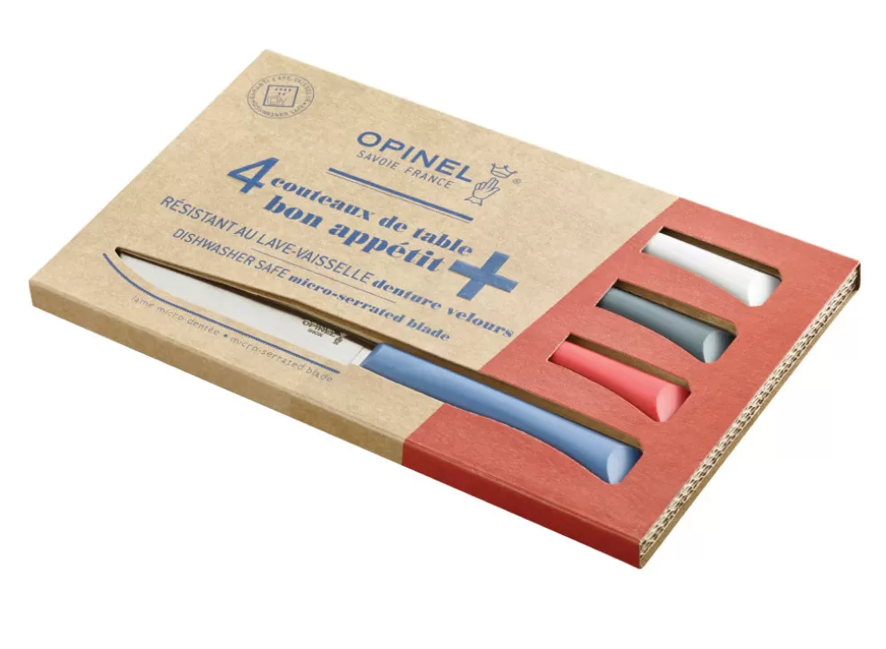 Bon Appetit + 4Pc Table Knife Box Set - Primo^Opinel New