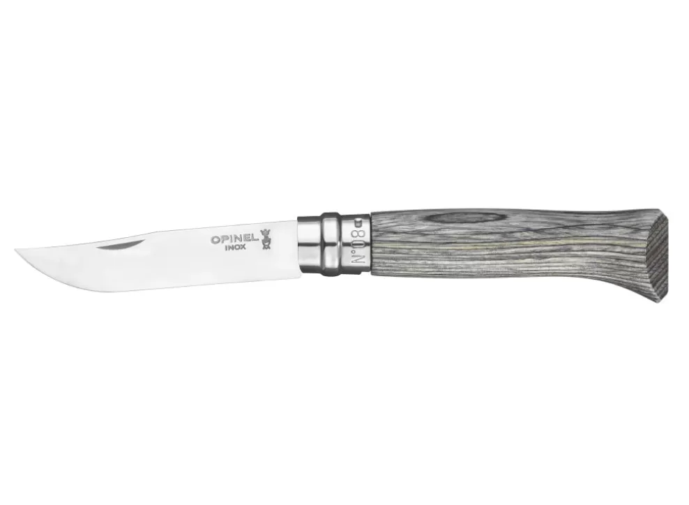 No.8 Laminated Birch Knife - Grey^Opinel Shop