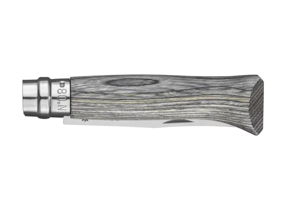 No.8 Laminated Birch Knife - Grey^Opinel Shop