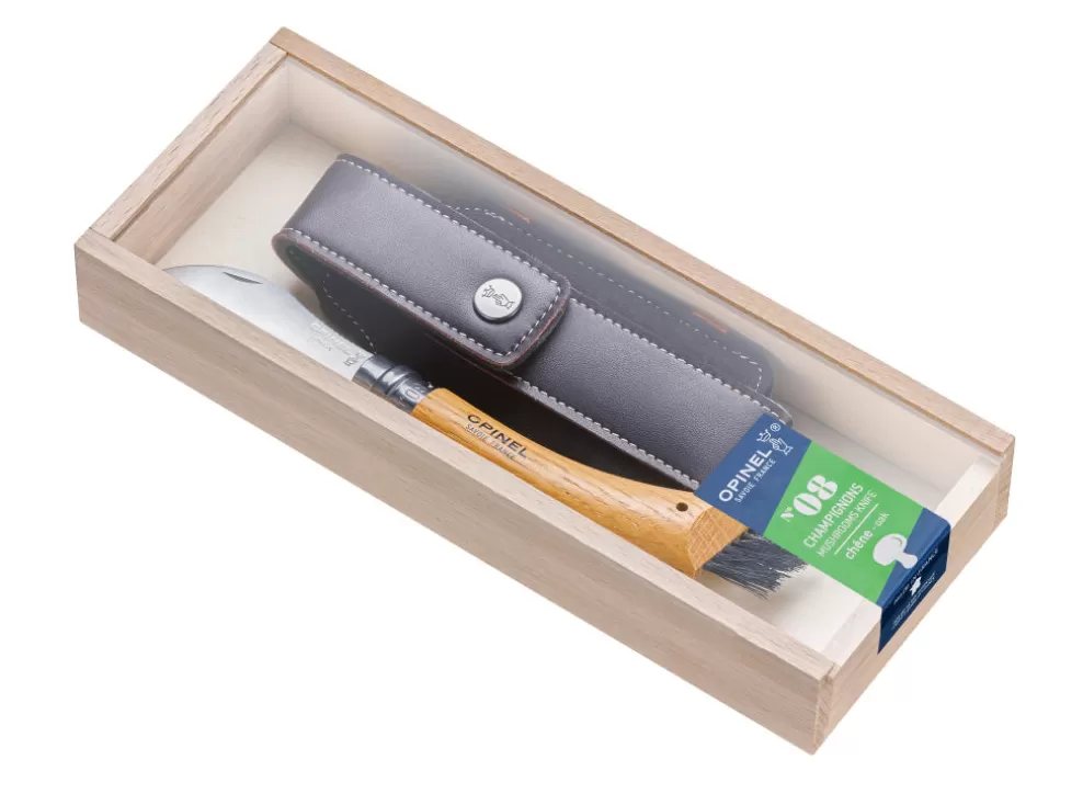 No.8 Mushroom Knife With Sheath Gift Set^Opinel Outlet