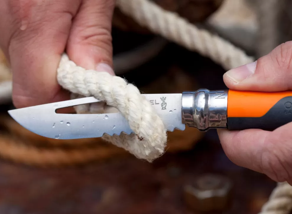 No.8 Outdoor Knife - Orange^Opinel Store