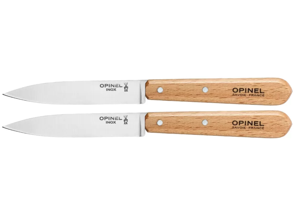 Set Of 2 No.112 Paring Knives - Natural^Opinel Shop