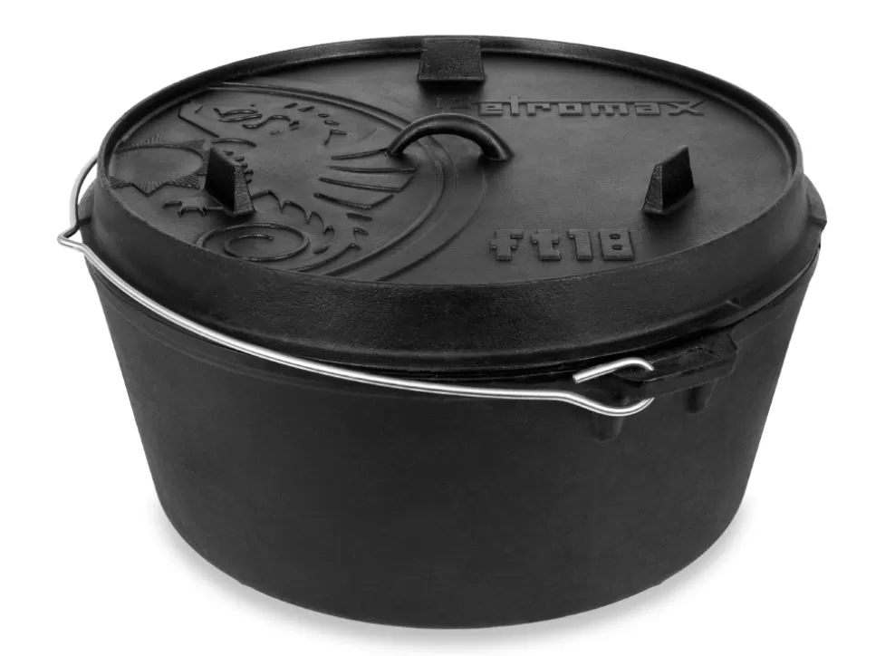 16.1L Cast Iron Dutch Oven With Legs^Petromax Outlet