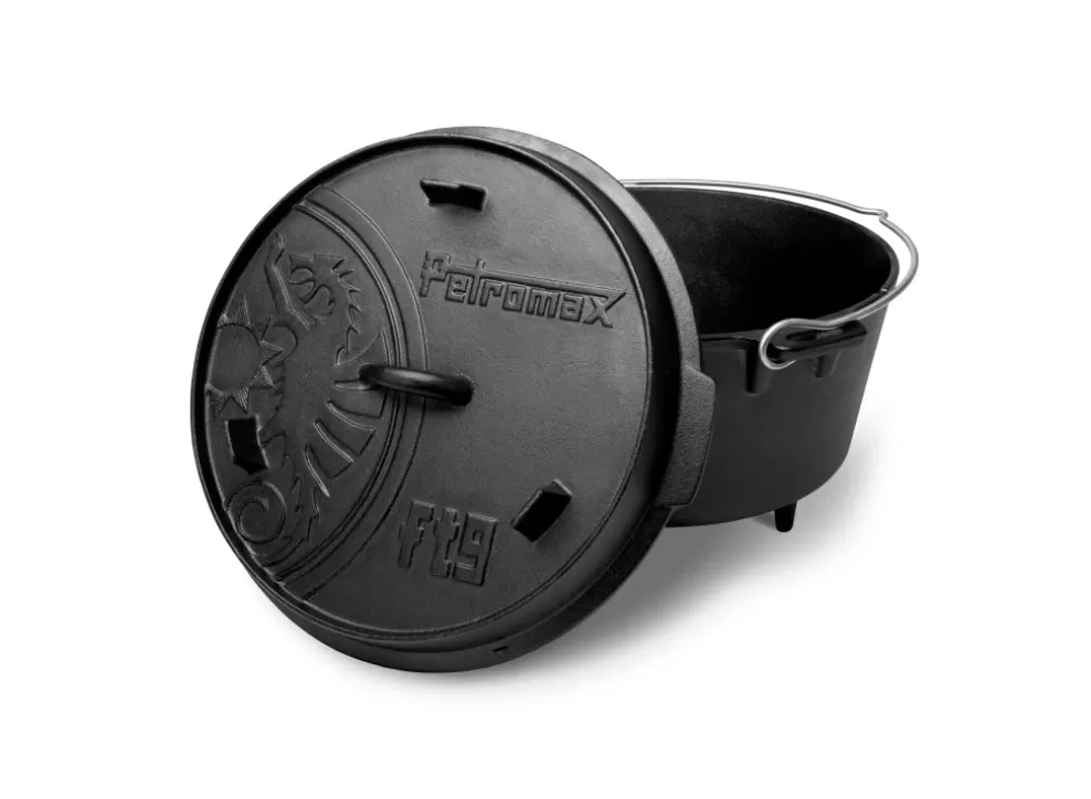 7.5L Cast Iron Dutch Oven With Legs^Petromax New