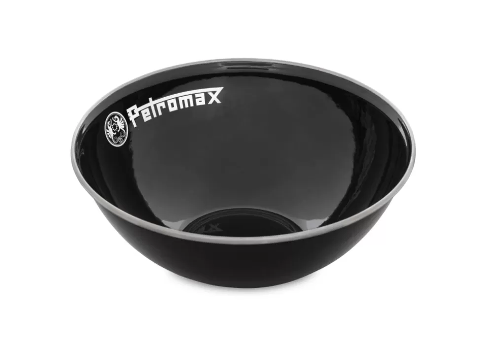 Set Of 2 Enamel Bowls - Black - Large^Petromax Online