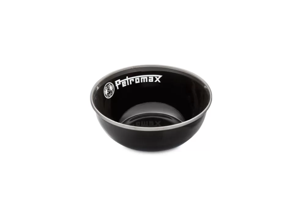 Set Of 2 Enamel Bowls - Black - Small^Petromax Outlet