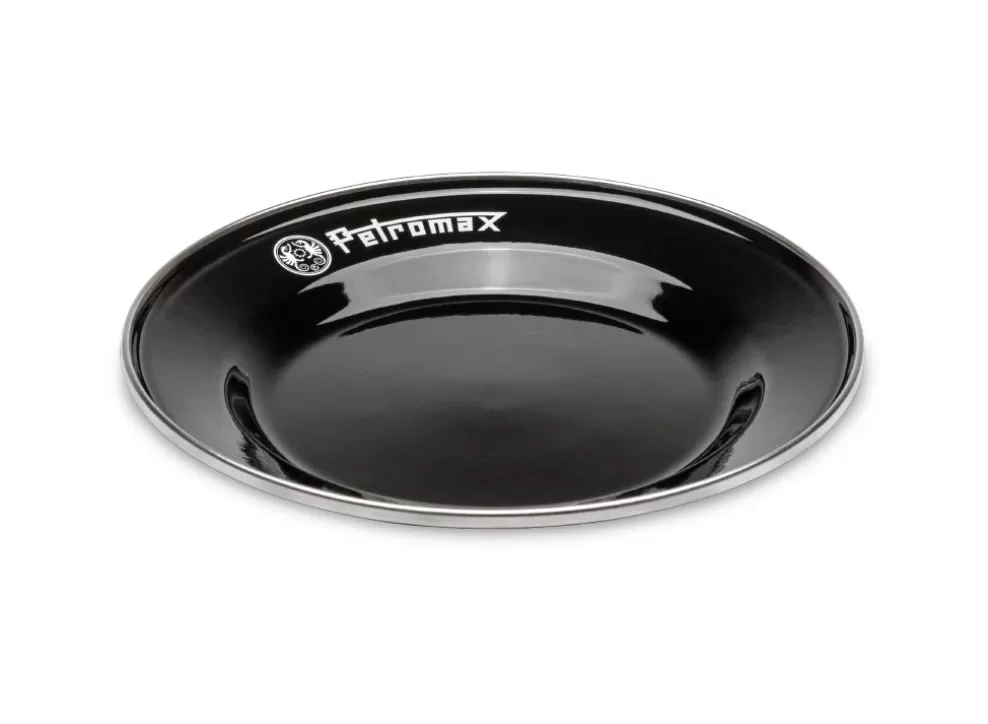 Set Of 2 Enamel Plates - Black - Large^Petromax New