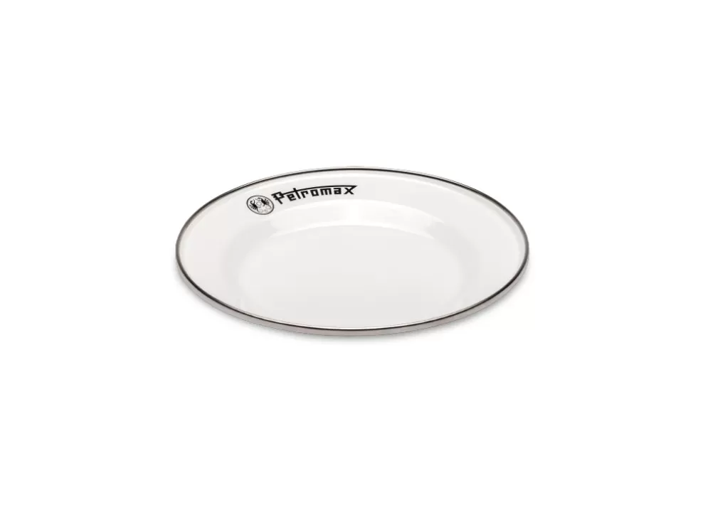 Set Of 2 Enamel Plates - White - Small^Petromax New