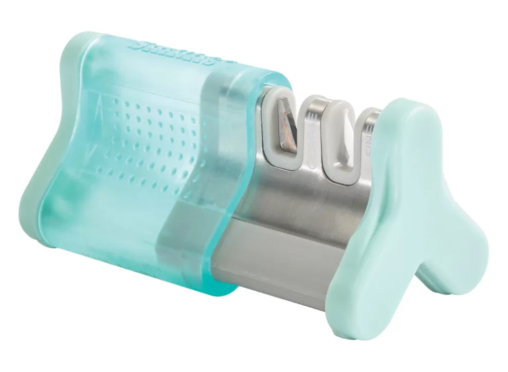 Smith's Slide-Sharp Edge Grip 2-Slot Knife Sharpener - Turquoise^Smith's Housewares Discount