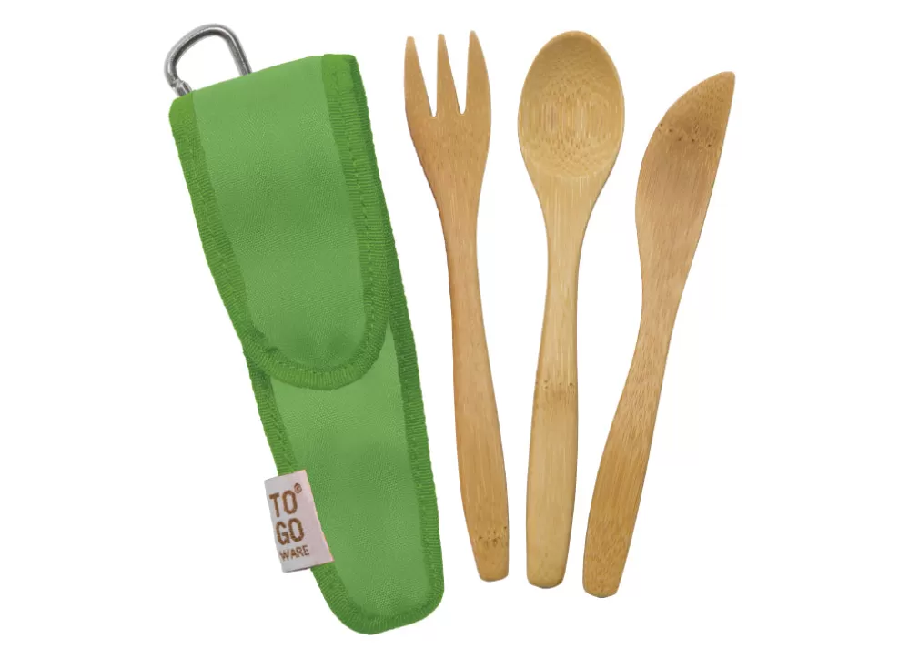 To-Go Ware Bamboo Kids Utensil Set - Kiwi^ChicoBag Online