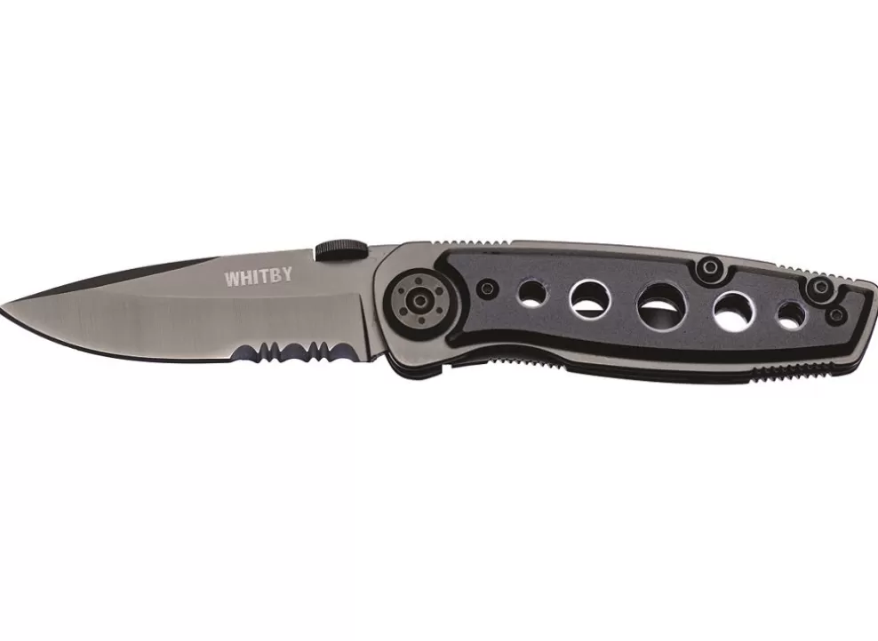 Whitby Black Gun Metal Lock Knife (2.5")^* Fashion