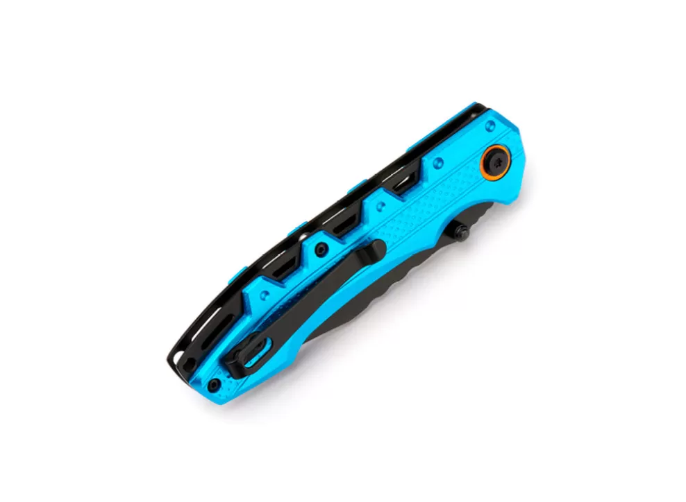 Whitby Liner Lock Knife - Blue Aluminium (3.25")^* Fashion