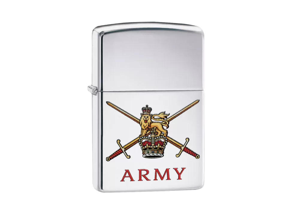 British Army Lighter - High Polish Chrome^Zippo Hot