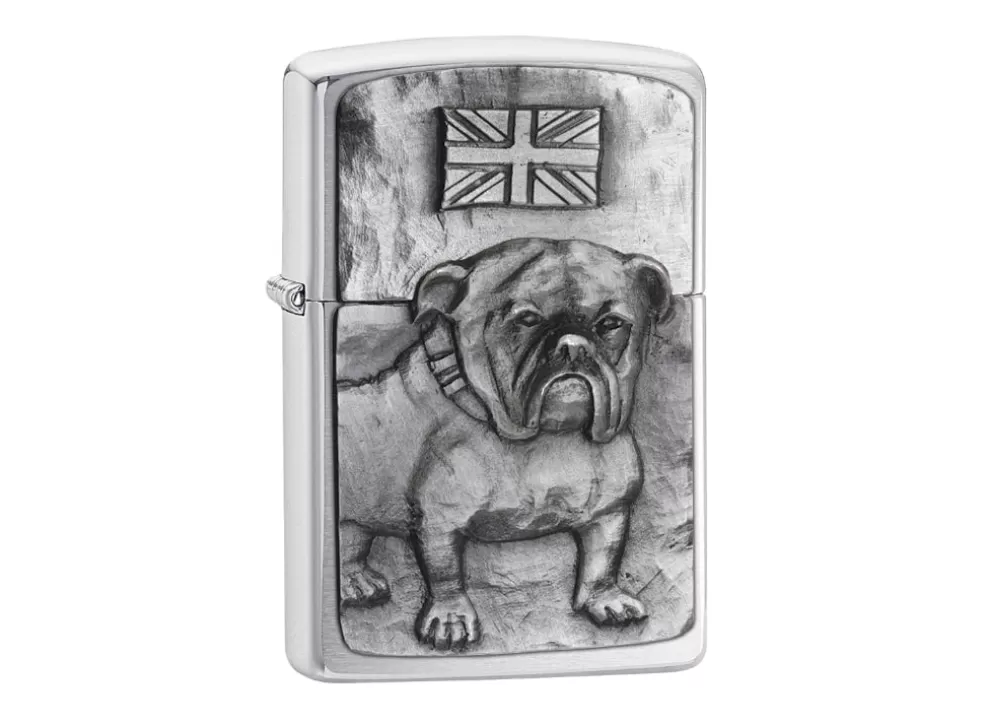 Bulldog Lighter - Brushed Chrome^Zippo Fashion