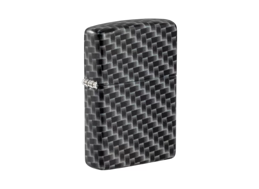 Carbon Fibre Design Lighter - Matte White^Zippo Sale