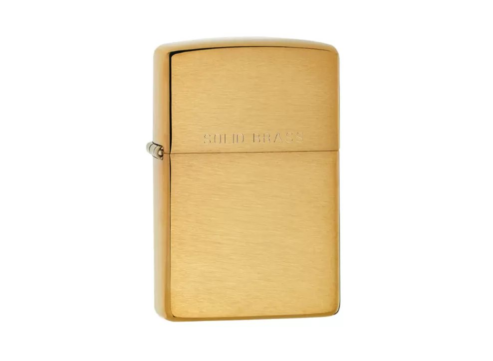 Lighter - Brushed Solid Brass^Zippo Flash Sale