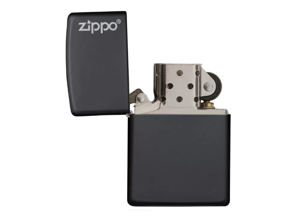 Logo Lighter - Black Matte^Zippo Discount