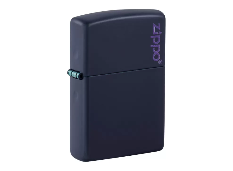 Logo Lighter - Navy Matte^Zippo Clearance