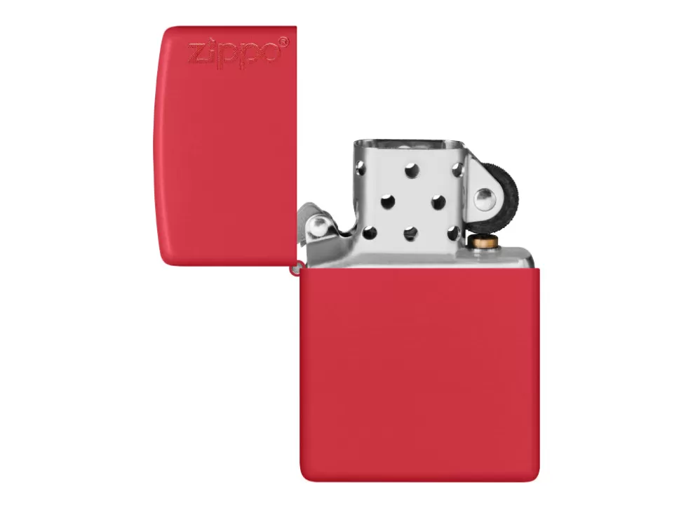 Logo Lighter - Red Matte^Zippo Flash Sale