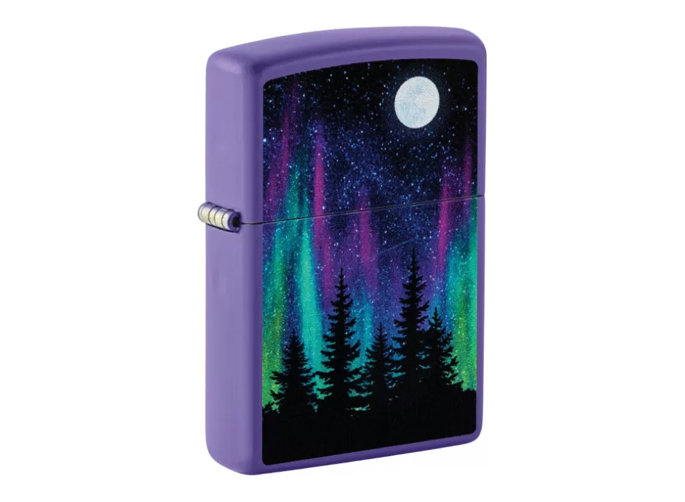 Northern Lights Lighter - Purple Matte^Zippo Shop