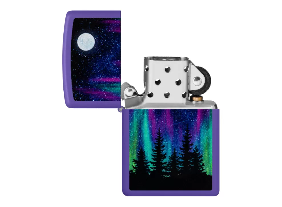 Northern Lights Lighter - Purple Matte^Zippo Shop