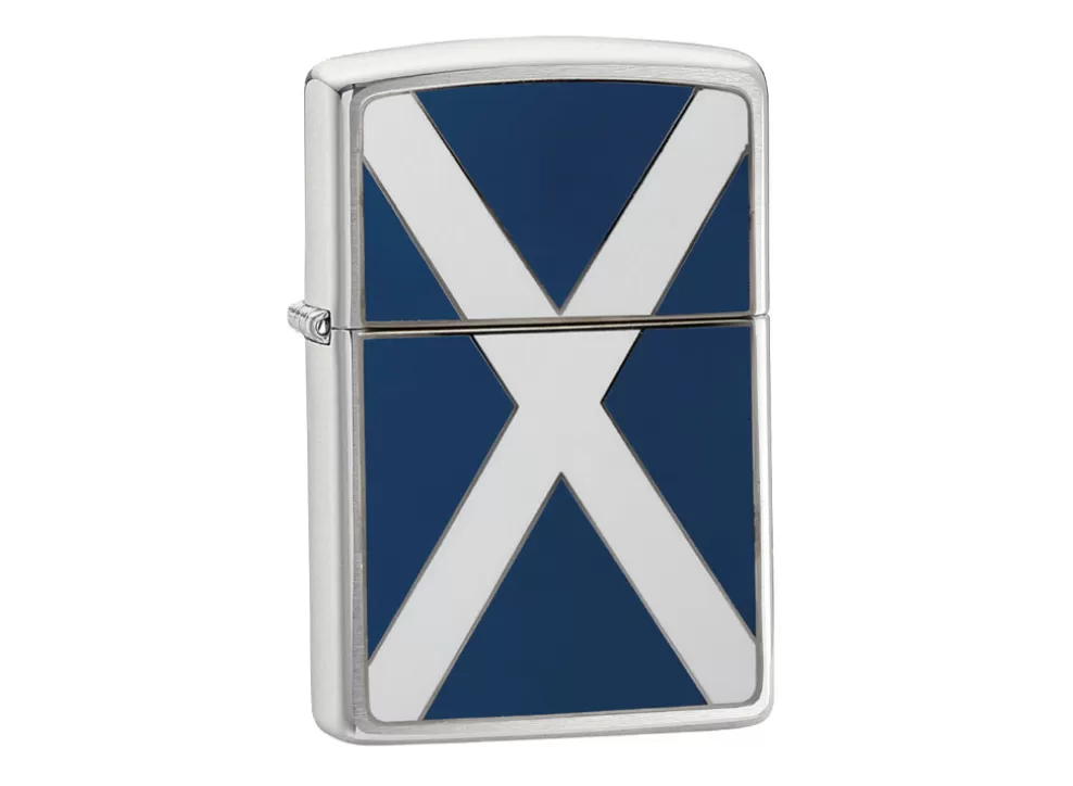 Scotland Flag Lighter - Brushed Chrome^Zippo Best